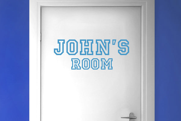 Personalised Sports Door Room Sticker