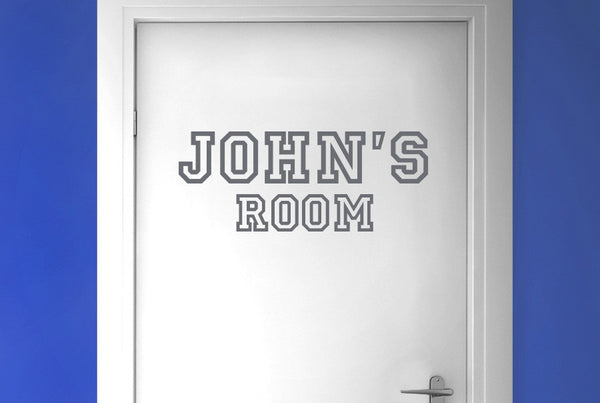 Personalised Sports Door Room Sticker