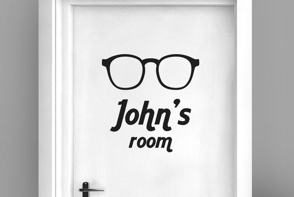 Personalised Study Point Door Room Sticker