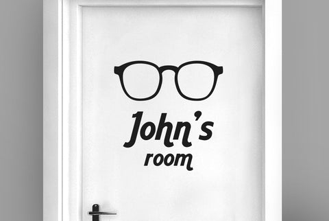 Personalised Study Point Door Room Sticker