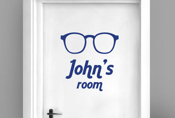 Personalised Study Point Door Room Sticker