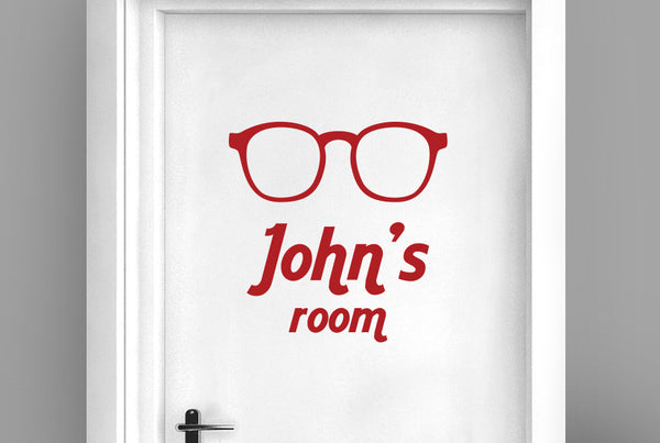 Personalised Study Point Door Room Sticker