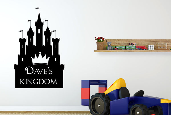 Personalised Kingdom Boys Room Wall Sticker