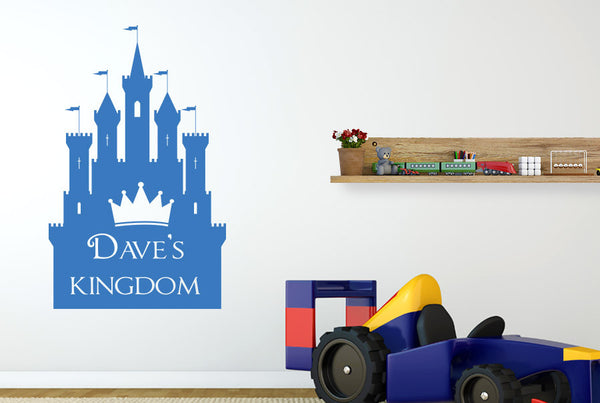 Personalised Kingdom Boys Room Wall Sticker