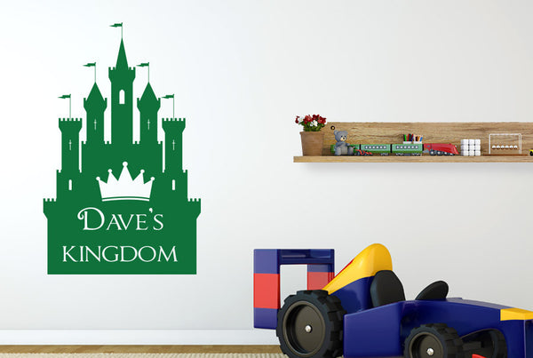 Personalised Kingdom Boys Room Wall Sticker