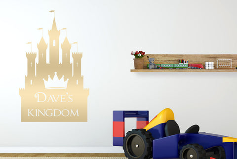 Personalised Kingdom Boys Room Wall Sticker