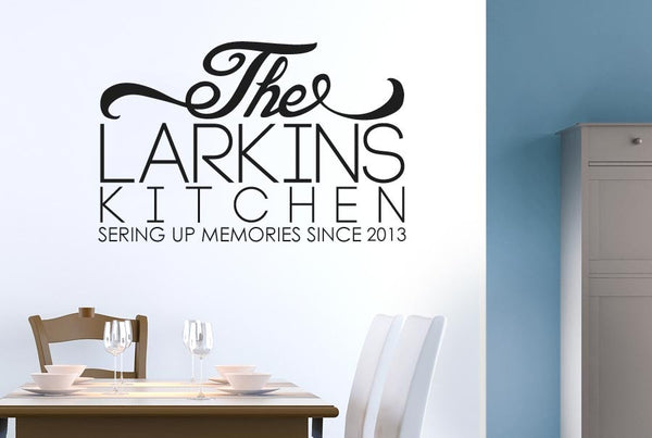 Personalised Family Name Kitchen Sign Wall Sticker