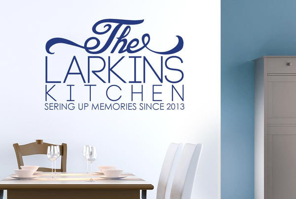 Personalised Family Name Kitchen Sign Wall Sticker
