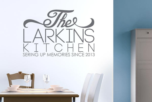 Personalised Family Name Kitchen Sign Wall Sticker
