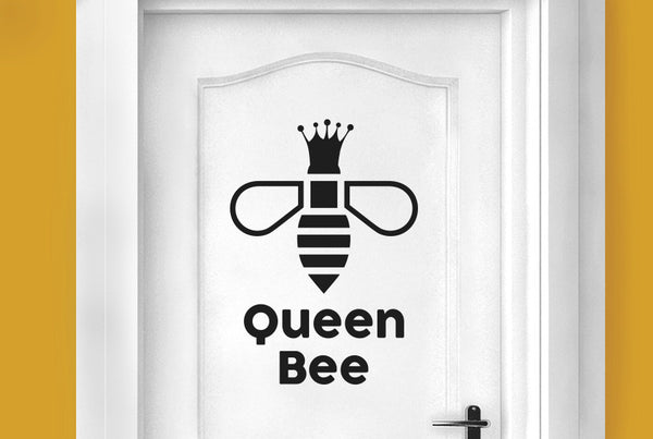 Queen Bee Door Room Sticker