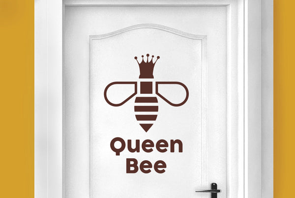 Queen Bee Door Room Sticker