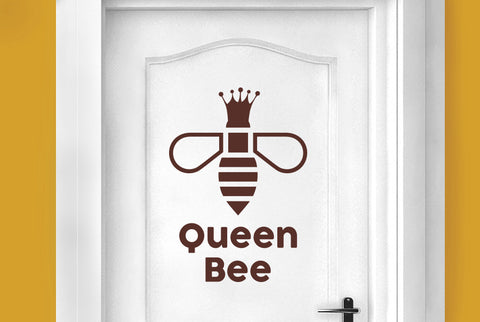Queen Bee Door Room Sticker
