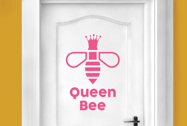 Queen Bee Door Room Sticker