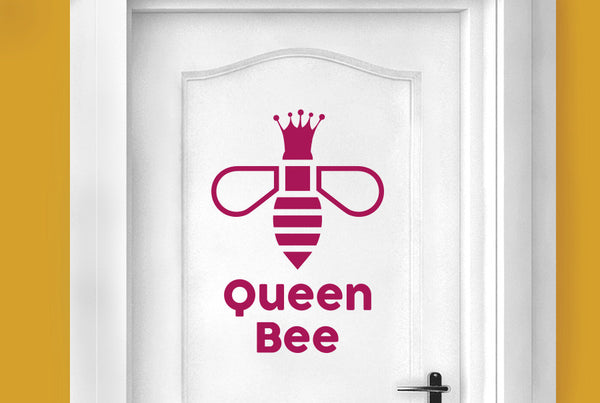 Queen Bee Door Room Sticker