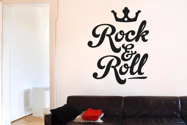 Rock And Roll Crown Wall Sticker