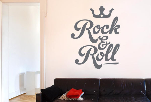 Rock And Roll Crown Wall Sticker
