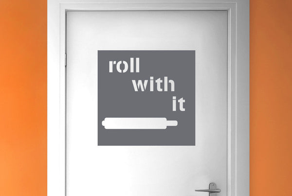 Roll With It Door Room Sticker