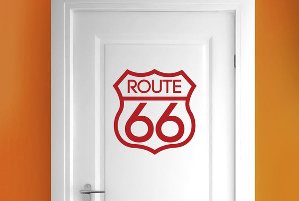 Route 66 Door Room Sticker
