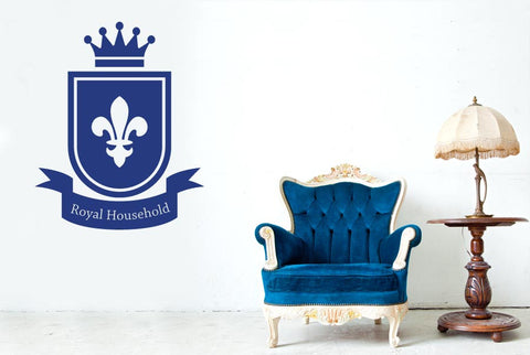 Royal Household Home Sign Wall Sticker