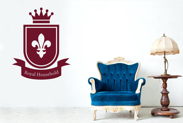 Royal Household Home Sign Wall Sticker