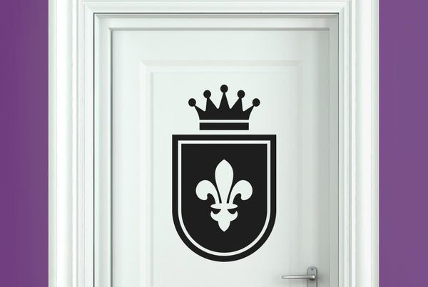 Royal Shield Door Room Sticker