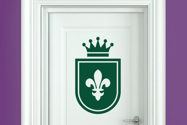 Royal Shield Door Room Sticker