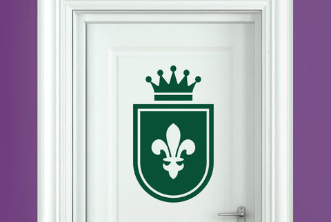 Royal Shield Door Room Sticker