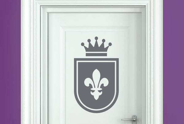 Royal Shield Door Room Sticker