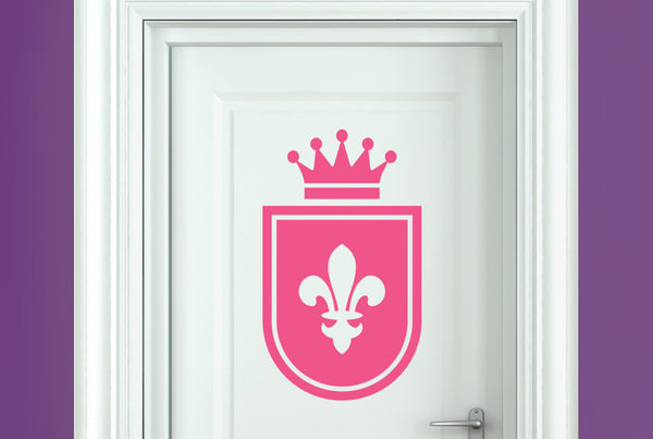 Royal Shield Door Room Sticker