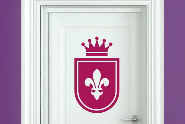 Royal Shield Door Room Sticker