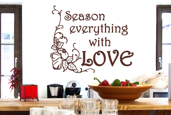 Season Everything With Love Wall Sticker