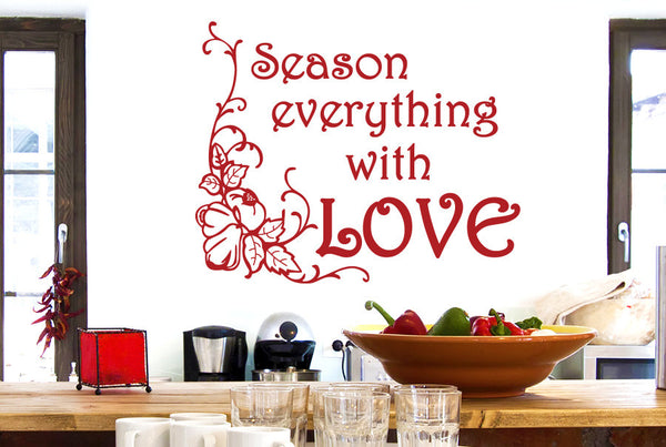 Season Everything With Love Wall Sticker