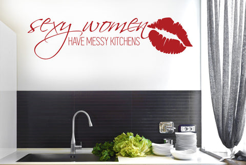 Sexy Women Have Messy Kitchens Wall Sticker