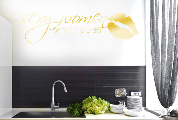 Sexy Women Have Messy Kitchens Wall Sticker