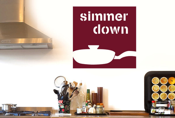 Simmer Down Wall Sticker