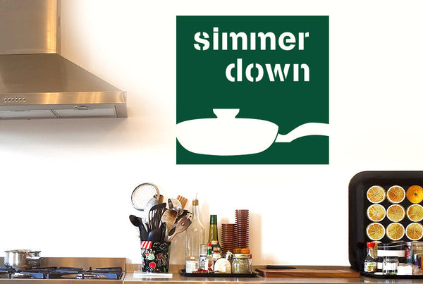 Simmer Down Wall Sticker
