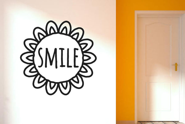 Smile Within Sunflower Wall Sticker