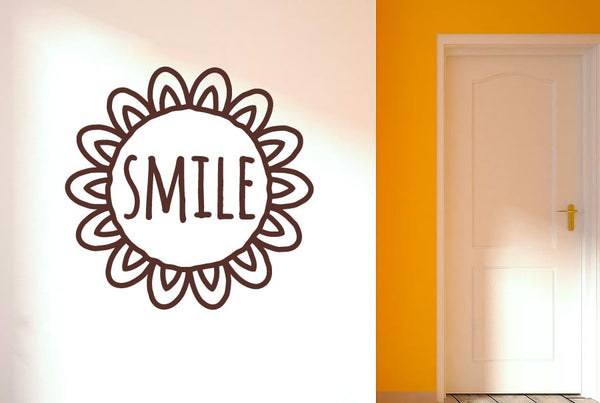 Smile Within Sunflower Wall Sticker