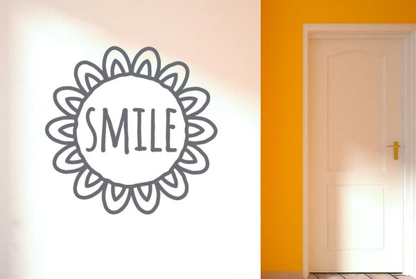 Smile Within Sunflower Wall Sticker