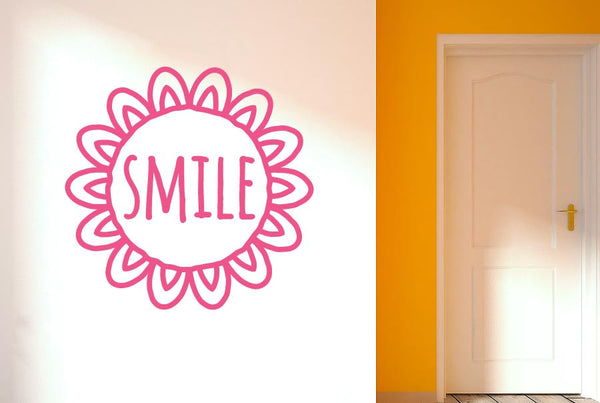 Smile Within Sunflower Wall Sticker