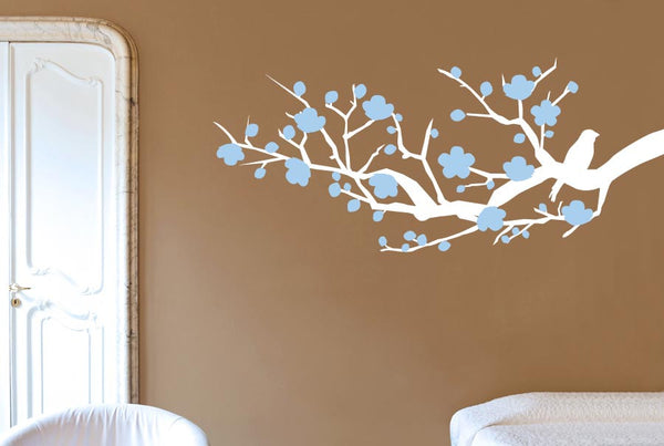 Solo Bird On Tree Branch Trees Wall Sticker