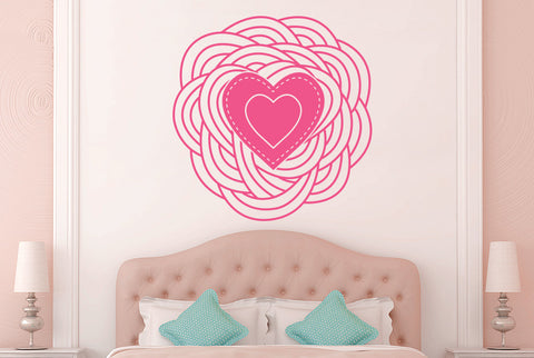 Spiral Heart Wall Sticker