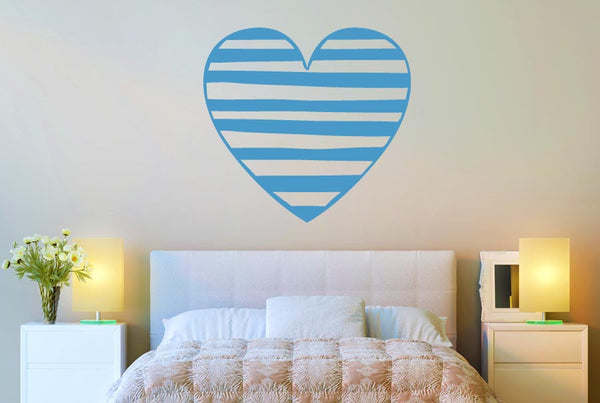 Striped Heart Wall Sticker