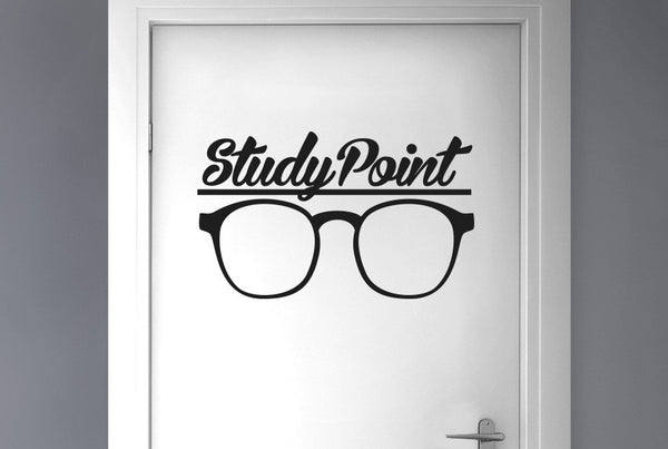 Study Point Door Room Sticker