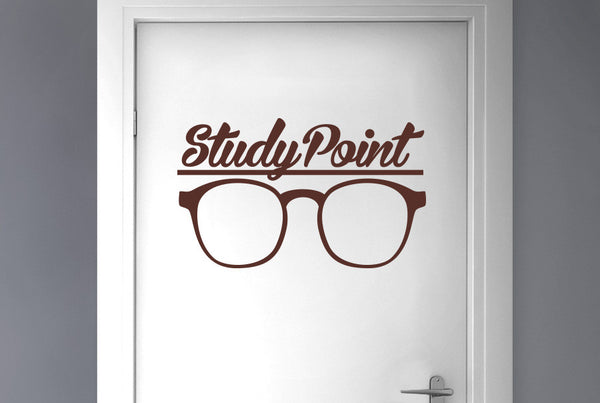 Study Point Door Room Sticker