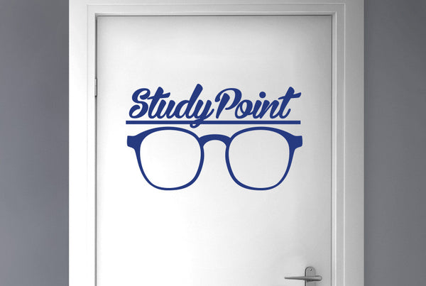 Study Point Door Room Sticker