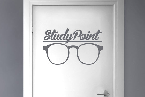 Study Point Door Room Sticker