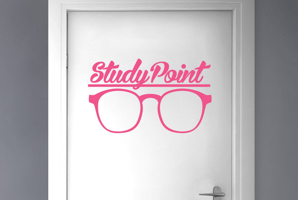 Study Point Door Room Sticker