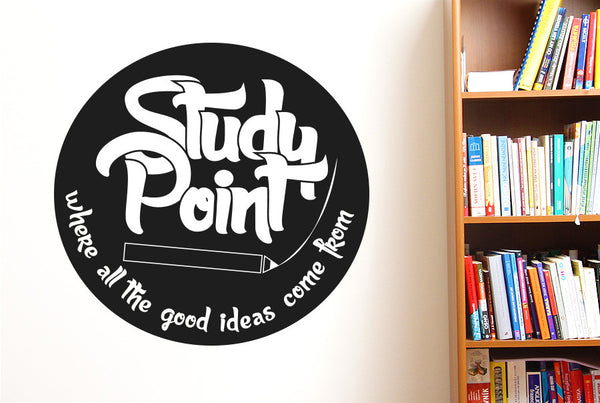 Study Point Where All The Good Ideas Come From Wall Sticker