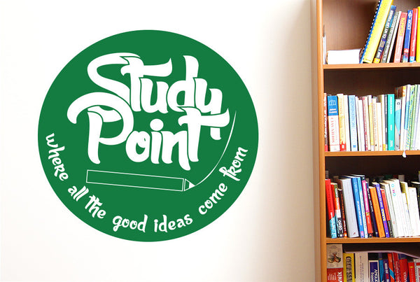 Study Point Where All The Good Ideas Come From Wall Sticker